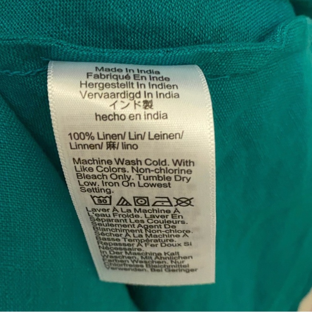 J.Crew Gwyneth slip dress in linen green RETRO JADE 16 NWT - Picture 7 of 10